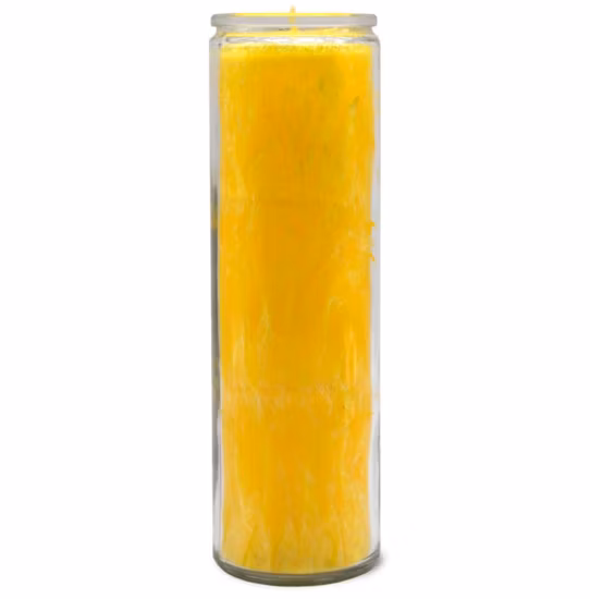 Vigília de decoração de festa memorial religiosa de 7 dias com velas de cera de cristal